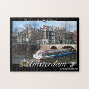 Amsterdam Holland 3D Anaglyph Jigzaag Puzzle Legpuzzel