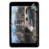 Amsterdam Holland 3D Uitzicht Anaglyph Magneet (Verticaal)