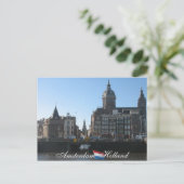 Amsterdam Holland Briefkaart (Staand voorkant)