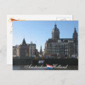 Amsterdam Holland Briefkaart (Voorkant / Achterkant)
