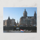Amsterdam Holland Briefkaart (Voorkant)