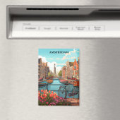 Amsterdam Holland Canal Uitzicht Magneet (Insitu (Vaatwasser))