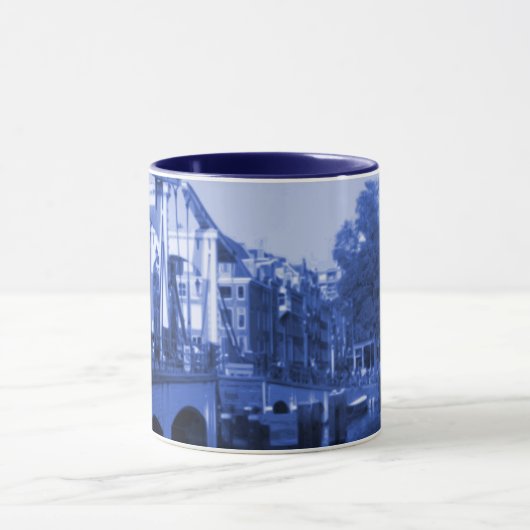 Amsterdam Holland Cityscape Delft-Blue-look Mok (Midden)