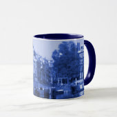 Amsterdam Holland Cityscape Delft-Blue-look Mok (Voorkant rechts)