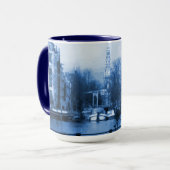 Amsterdam Holland Delft-Blue-look Mok (Voorkant links)