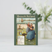  Amsterdam Holland Dutch Travel Briefkaart (Staand voorkant)