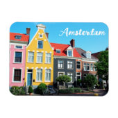 Amsterdam Holland Houses Travel souvenir Magneet (Horizontaal)