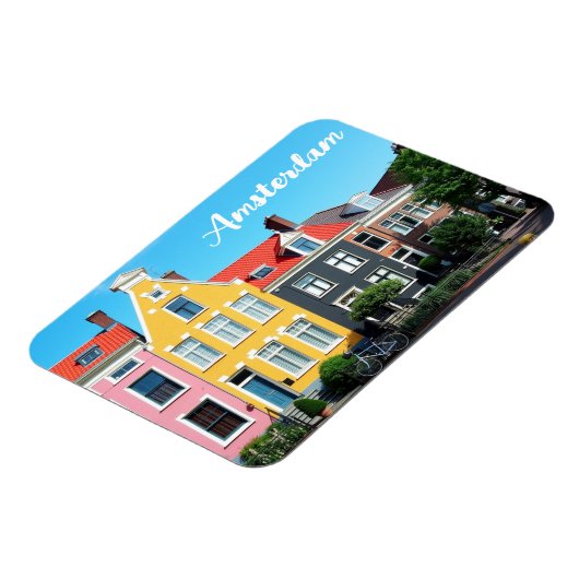 Amsterdam Holland Houses Travel souvenir Magneet (Linkerzijde)