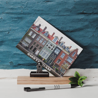 Amsterdam Holland Huizen Reizen Europa Briefkaart