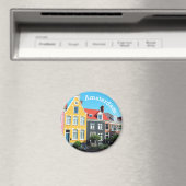 Amsterdam Holland Huizen souvenir Magneet (Insitu (Vaatwasser))