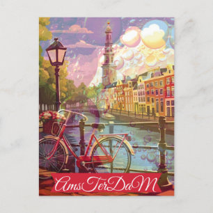 Amsterdam Holland Nederland Oude Ansichtkaart Briefkaart