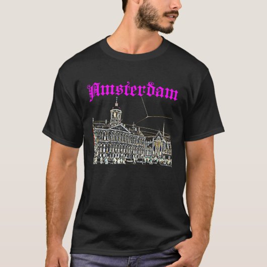 Amsterdam Holland Nederland Reizen Koninklijk Pale T-shirt (Voorkant)