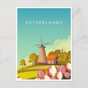 Amsterdam Holland Nederland Vintage Nederlands Briefkaart