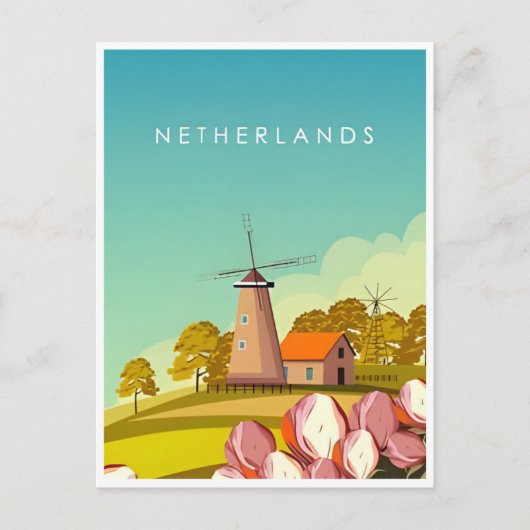 Amsterdam Holland Nederland Vintage Nederlands Briefkaart (Voorkant)