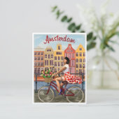 Amsterdam Holland Nederland Vintage Nederlands Briefkaart (Staand voorkant)