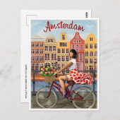 Amsterdam Holland Nederland Vintage Nederlands Briefkaart (Voorkant / Achterkant)