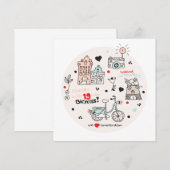 Amsterdam Holland reis ansichtkaart (Voorkant / Achterkant)