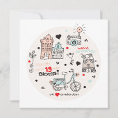 Amsterdam Holland reis ansichtkaart (Voorkant)