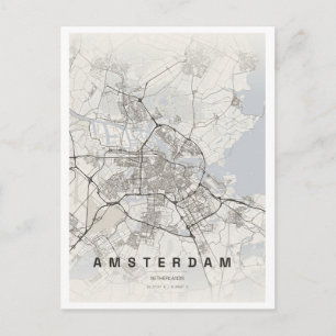 amsterdam holland reizen briefkaart