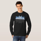 Amsterdam Holland Skyline T-shirt (Voorkant volledig)