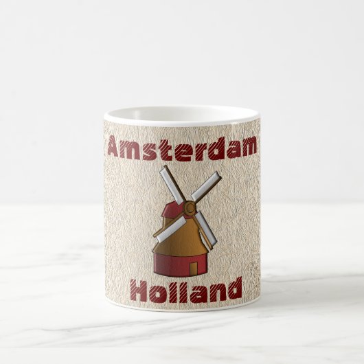 Amsterdam Holland -souvenir koffiekop Koffiemok (Center)