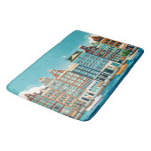 Amsterdam Holland thema Nederlandse architectuur Badmat (Gekanteld)