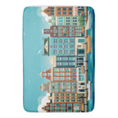 Amsterdam Holland thema Nederlandse architectuur Badmat (Voorkant Verticaal)