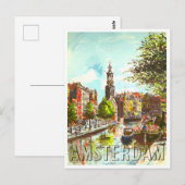 Amsterdam Holland vintage-Briefkaart Briefkaart (Voorkant / Achterkant)