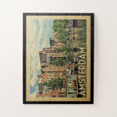 Amsterdam Holland Vintage Travel Legpuzzel (Verticaal)