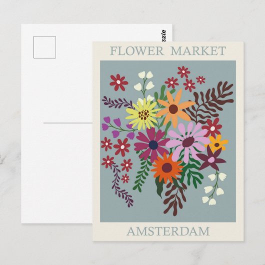 Amsterdam Holland - Vloermarktreizen Briefkaart (Voorkant / Achterkant)