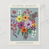  Amsterdam Holland - Vloermarktreizen Briefkaart (Voorkant)