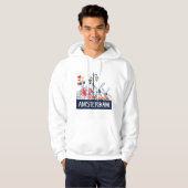 Amsterdam Hoodie creatief en uniek (Voorkant volledig)
