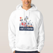 Amsterdam Hoodie creatief en uniek (Voorkant)