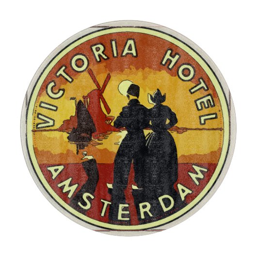 Amsterdam Hotel, tekstsnijbord bewerken Snijplank (Voorkant)