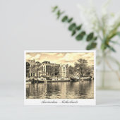 Amsterdam, Houseboten,  Nederland Briefkaart (Staand voorkant)