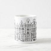 Amsterdam houses on a mug. koffiemok (Center)