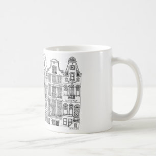 Amsterdam houses on a mug. koffiemok