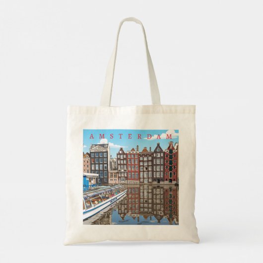 Amsterdam houses Tote Bag (Achterkant)