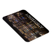 Amsterdam huizen met kleurrijke lichten 's nachts magneet (Rechterzijde)