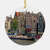 Amsterdam, huizen op het kanaal keramisch ornament (Voorkant)