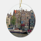 Amsterdam, huizen op het kanaal keramisch ornament (Links)