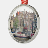Amsterdam, huizen op het kanaal metalen ornament (Links)