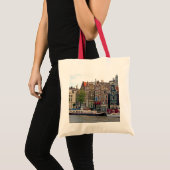 Amsterdam, huizen op het kanaal tote bag (Voorkant (product))