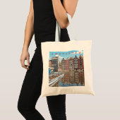 Amsterdam huizen Tote Bag (Voorkant (product))