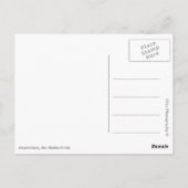 Amsterdam in blauwe Delfts blauwe stijl Briefkaart (Achterkant)