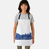 Amsterdam in blauwe Delfts blauwe stijl Schort (Insitu)