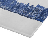 Amsterdam in blauwe Delfts blauwe stijl Snijplank (Hoek)