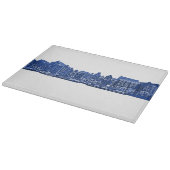 Amsterdam in blauwe Delfts blauwe stijl Snijplank (Hoek)