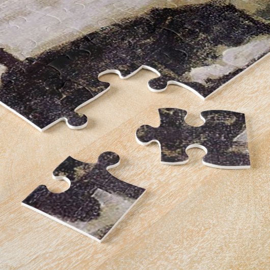 Amsterdam in de sneeuwvorst legpuzzel (Zijkant)