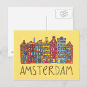 Amsterdam In Mosaic Briefkaart (Voorkant / Achterkant)